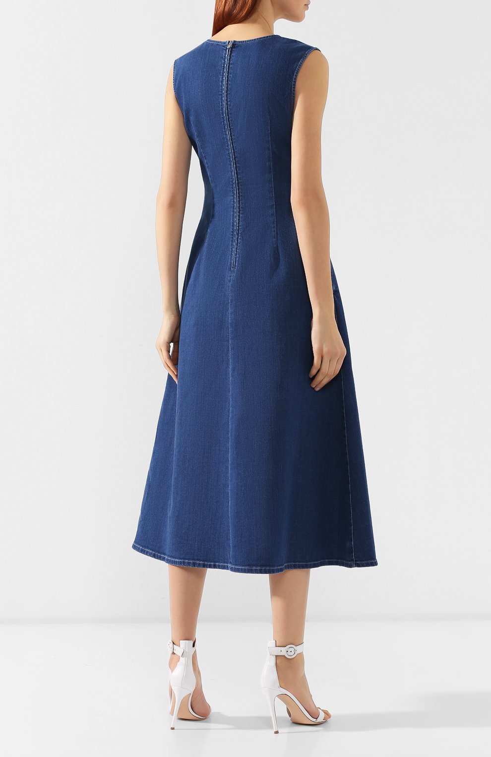 Джинсовое платье STELLA MCCARTNEY синего цвета по цене 45850 руб., арт. 557442/SMH20, фото 4 Джинсовое платье STELLA MCCARTNEY, арт. 557442/SMH20, фото 4