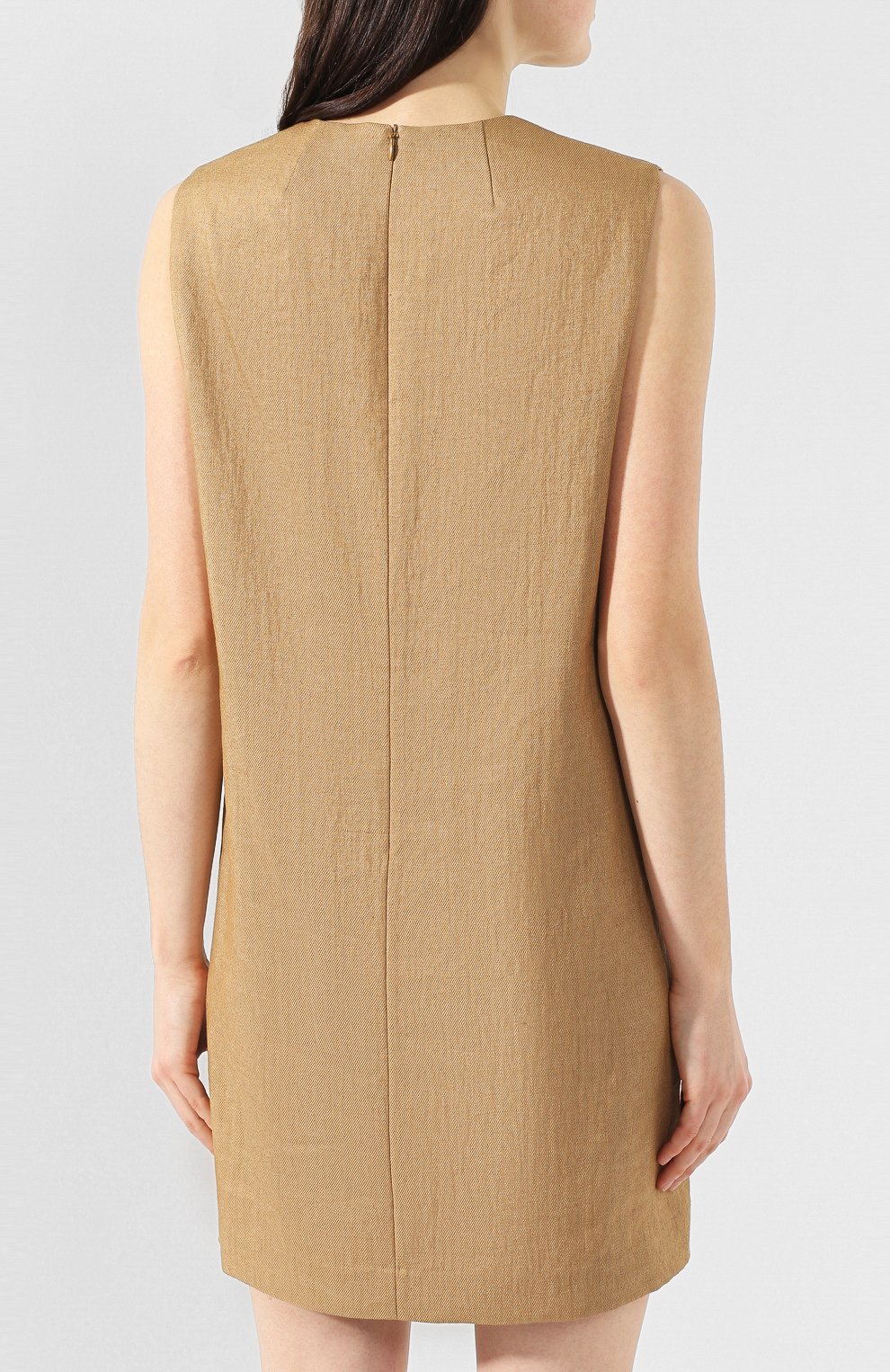 Платье прямого кроя THEORY коричневого цвета по цене 31550 руб., арт. J0307615, фото 4 Платье прямого кроя THEORY, арт. J0307615, фото 4