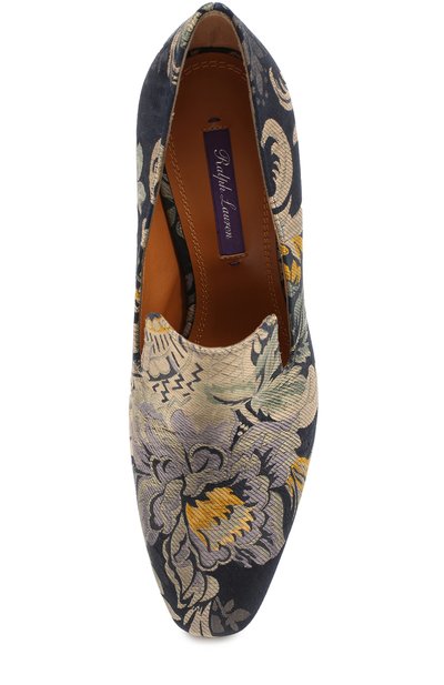 Текстильные туфли с цветочным принтом RALPH LAUREN, арт. 858/XZ19I/XY19I, фото 5