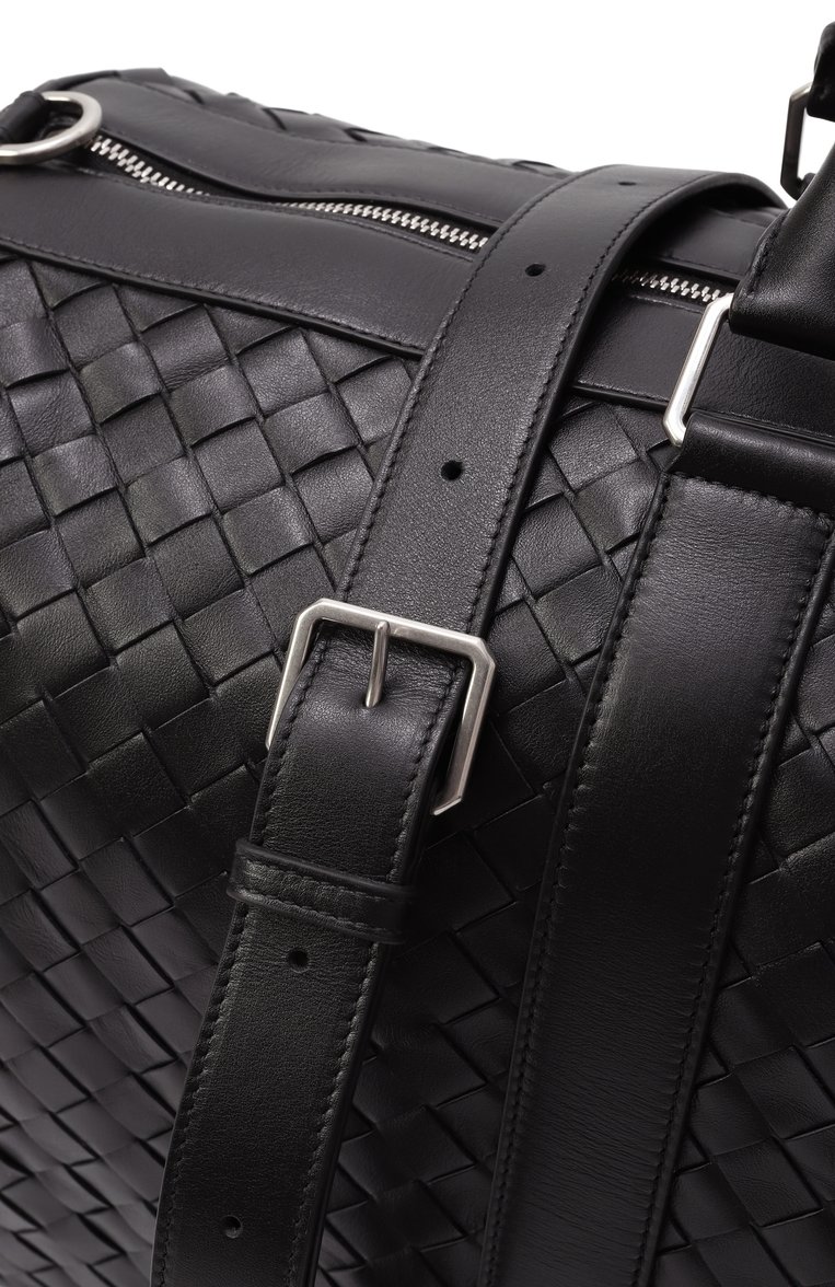 Мужская сумка intrecciato cabin duffle BOTTEGA VENETA черного цвета, арт. 795287 V2HL1 | Фото 3 (Ремень/цепочка: На ремешке; Материал: Натуральная кожа; Размер: large)