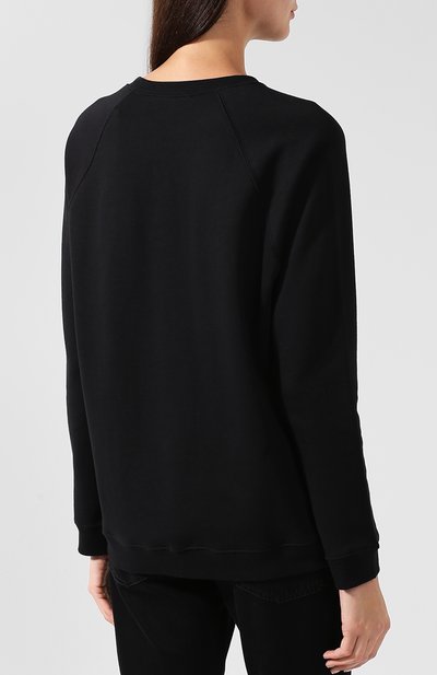 Хлопковый пуловер с круглым вырезом и логотипом бренда VALENTINO, арт. QB3MF04S41A, фото 4