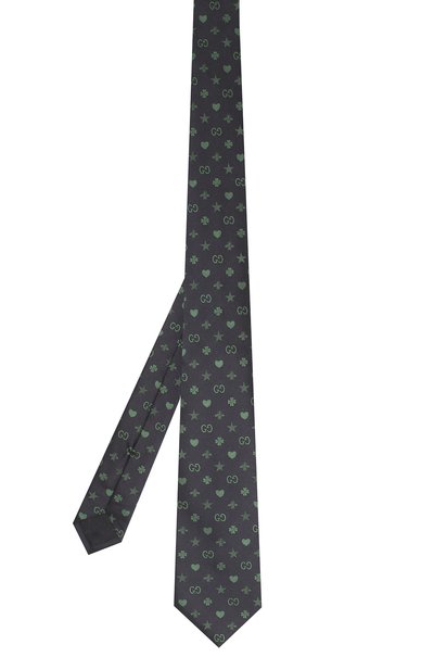 Шелковый галстук GUCCI зеленого цвета по цене 25920 руб., арт. 545834/4E017, фото 2 Шелковый галстук GUCCI, арт. 545834/4E017, фото 2