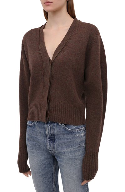 Кардиган из шерсти и кашемира LOW CLASSIC, арт. L0W21FW_KN04BR, фото 3