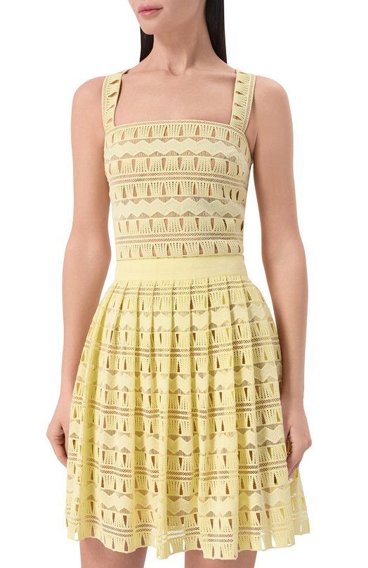 Шелковый топ Elie Saab T0271/MC012 Жёлтый  T0271/MC012 Фото 3