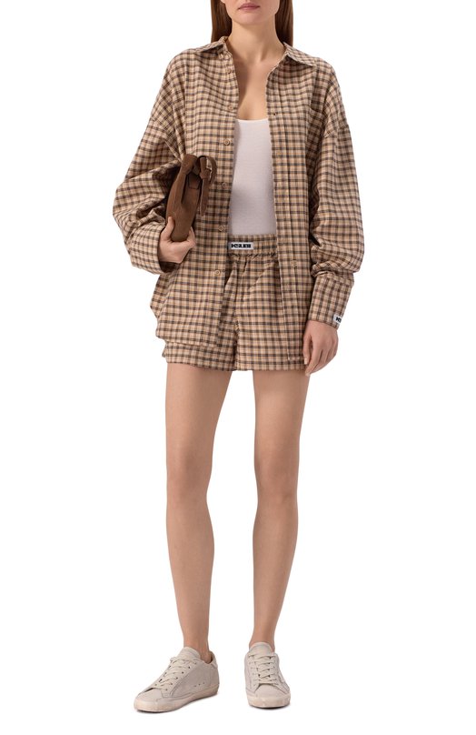 Хлопковая рубашка Ksubi WFA25SH004 Бежевый  WFA25SH004 Фото 2