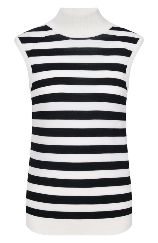 Шерстяной топ BOSS 50544998 Чёрно-белый 50544998