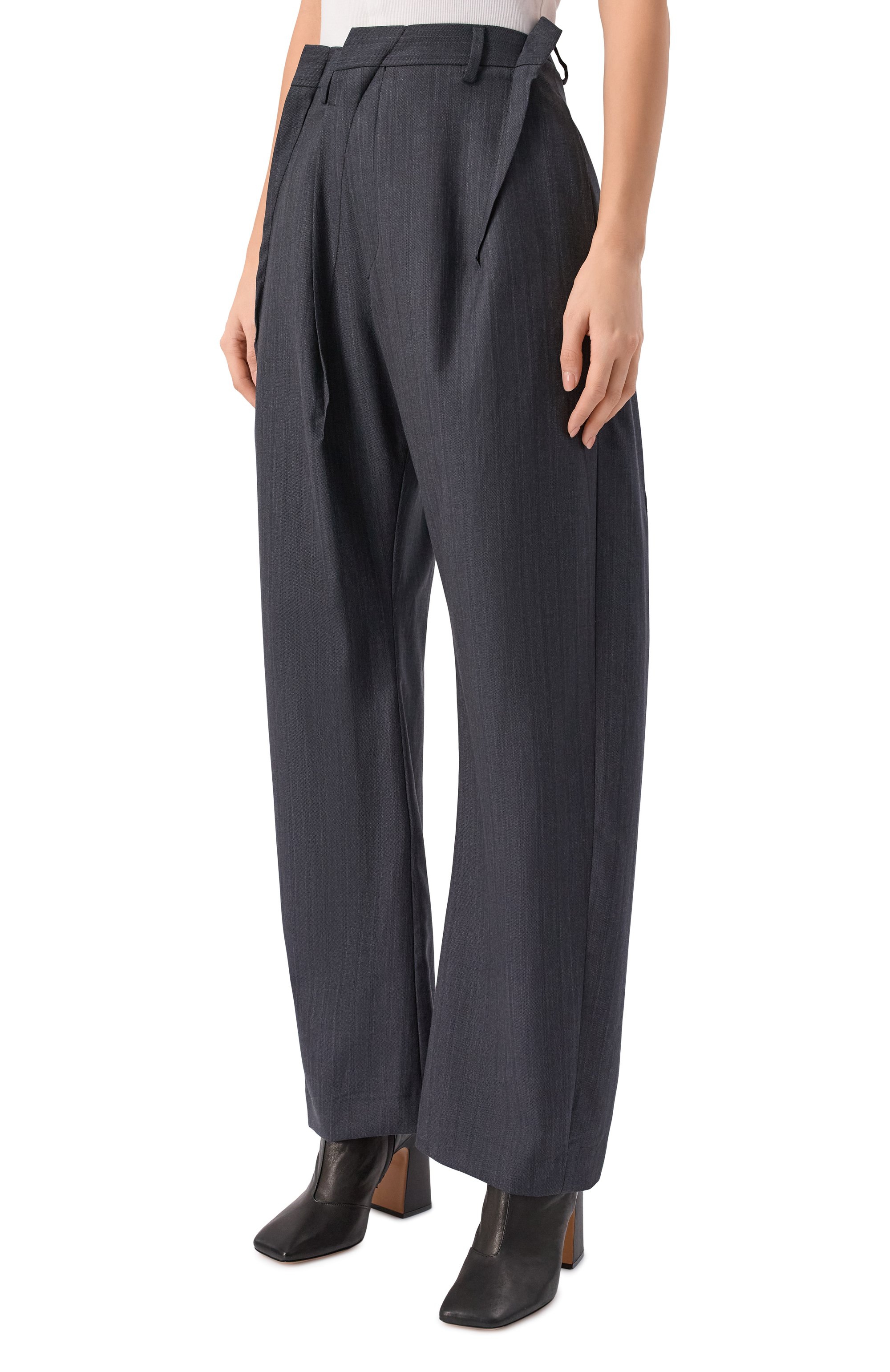 Брюки из шерсти и хлопка MM6, арт. S52KA0564/M35743, фото 3