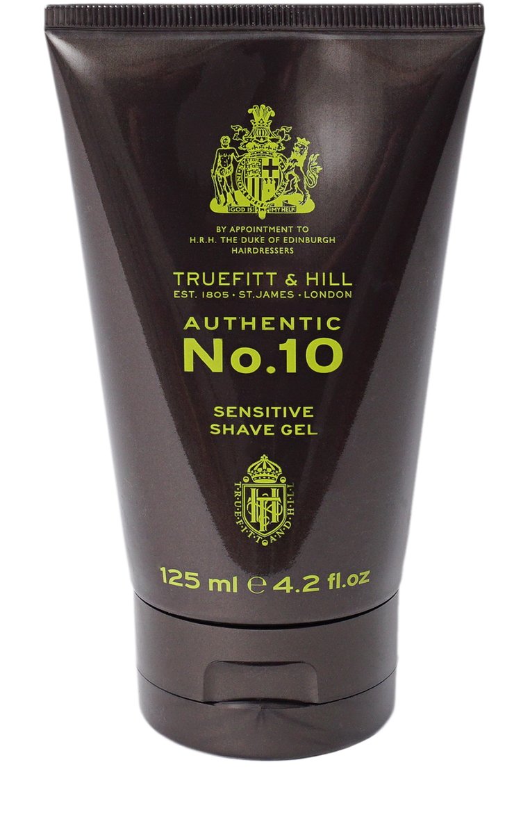 Мужская гель для бритья для чувствительной кожи authentic no. 10 (125ml) TRUEFITT&HILL бесцветного цвета, арт. 1002 | Фото 1 (Статус проверки: Проверена категория; Тип продукта: Гели; Региональные ограничения белый список (Axapta Mercury): Не проставлено; Нос: Не проставлено; Назначение: Для бритья)