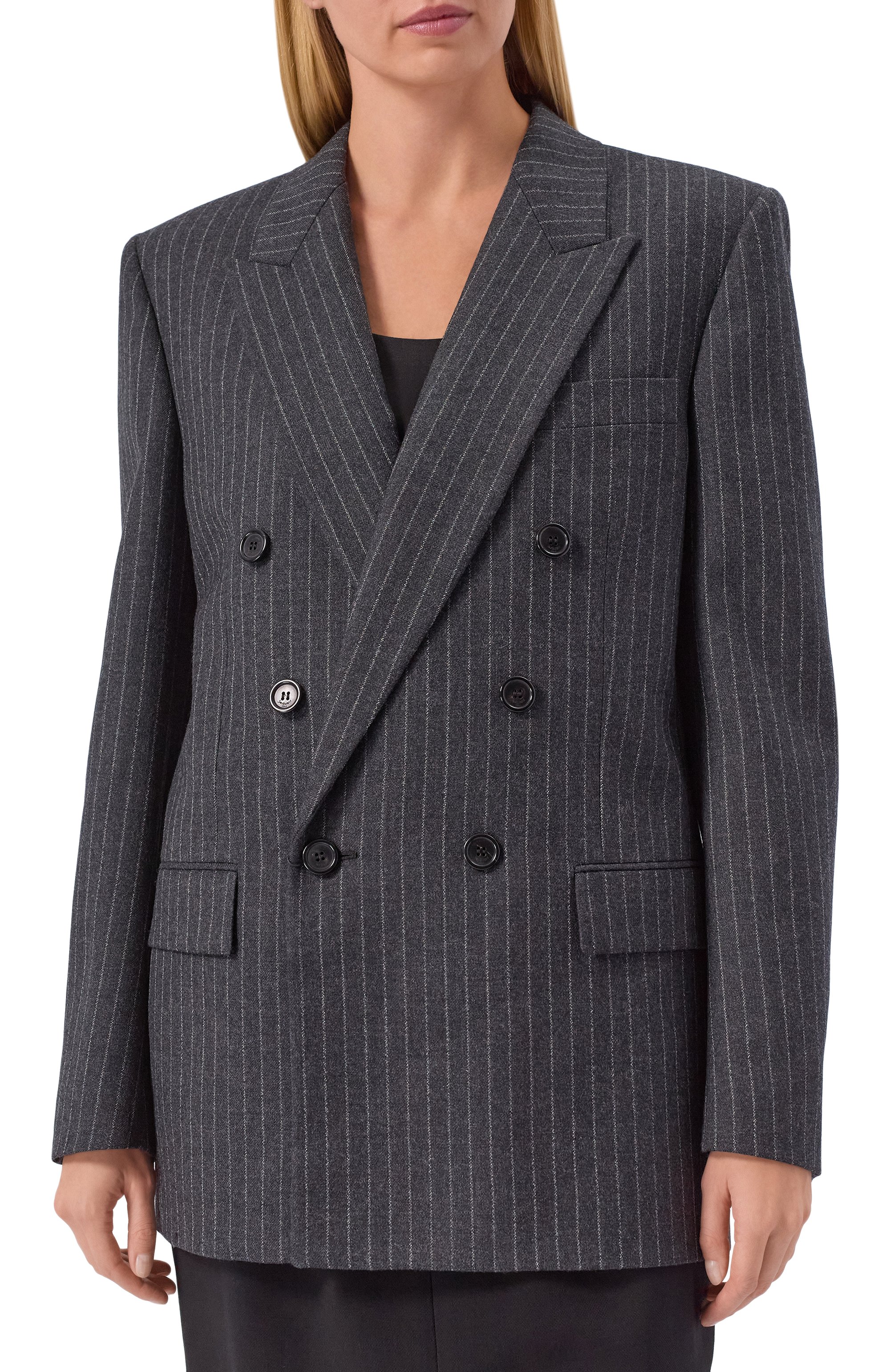 Шерстяной жакет SAINT LAURENT, арт. 843367/Y802W, фото 3