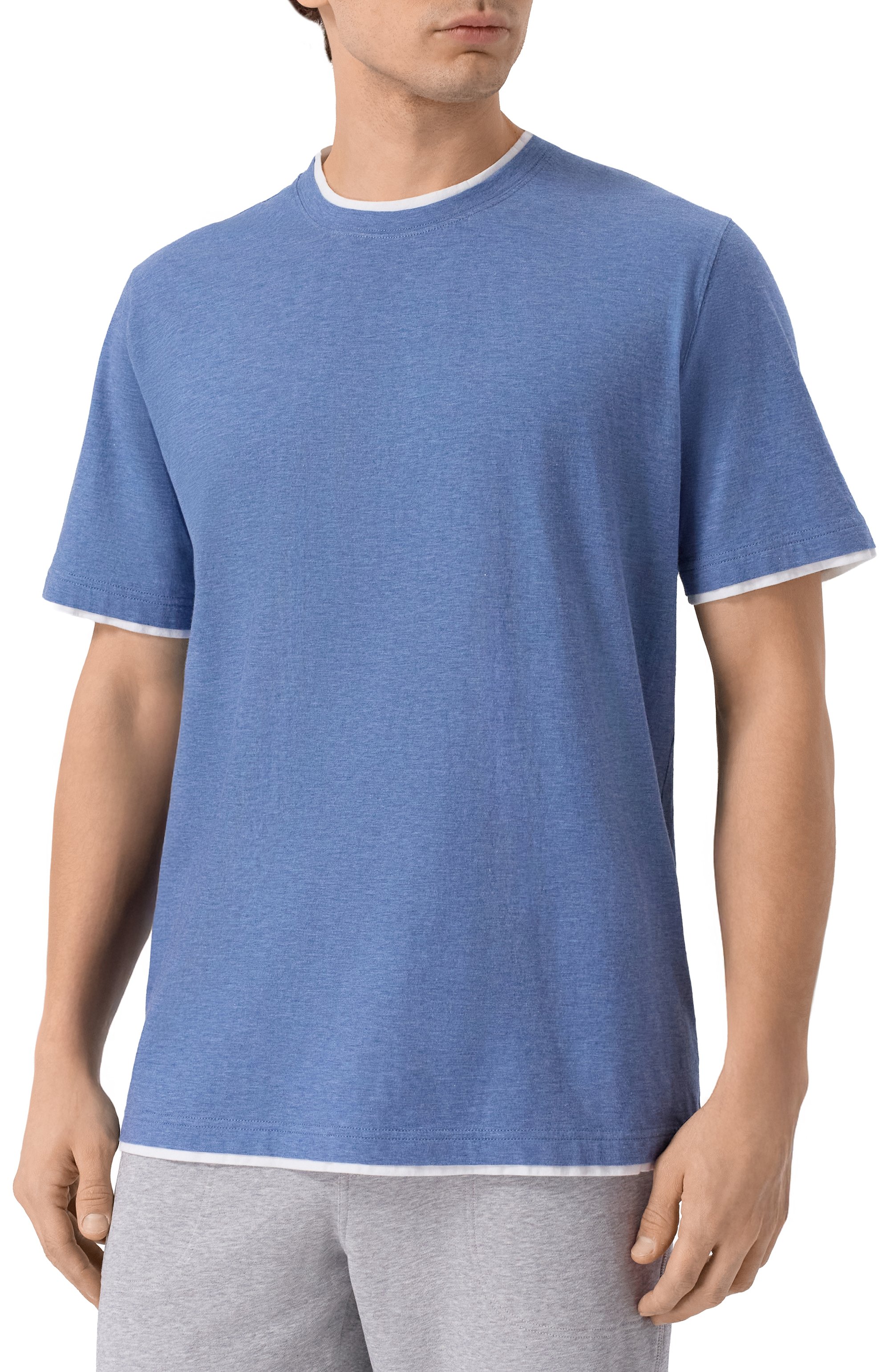 Хлопковая футболка FEDELI, арт. TU000200/JERSEY MELANGE, фото 3