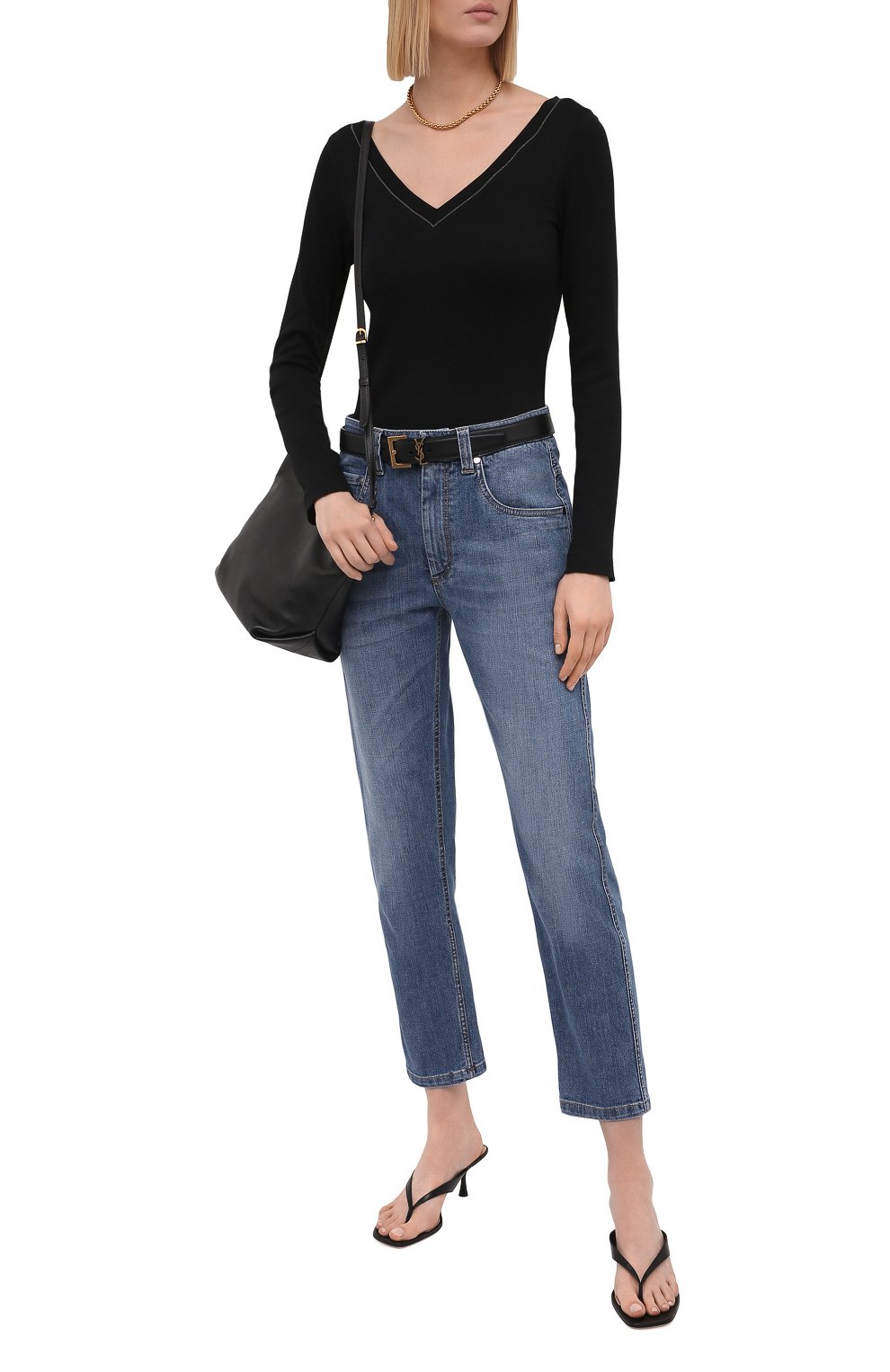 Хлопковый пуловер BRUNELLO CUCINELLI, арт. M0TC8BJ302, фото 2