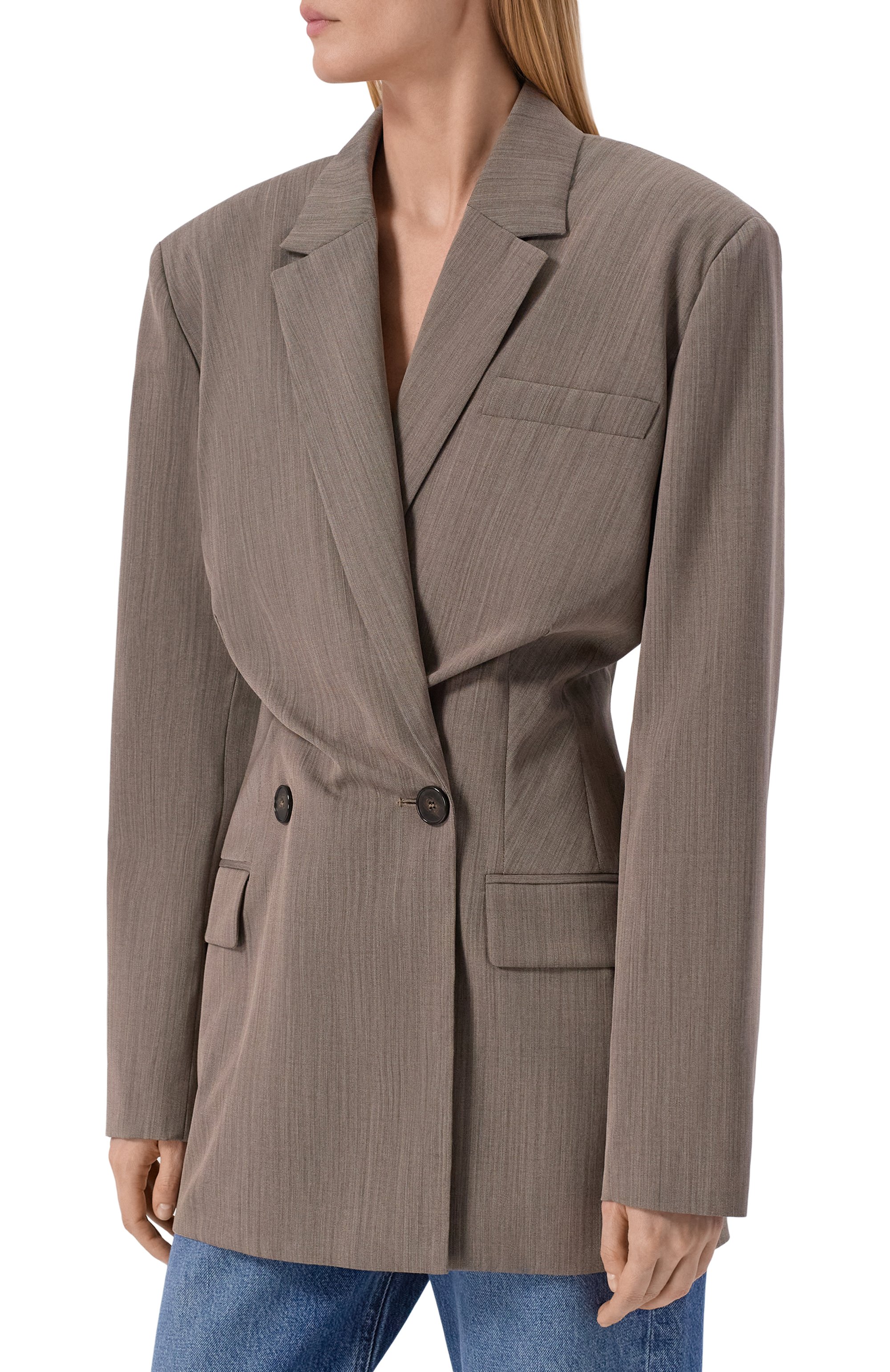 Шерстяной жакет IRO темно-бежевого цвета по цене 84050 руб., арт. WM07SUNRISE, фото 3 Шерстяной жакет IRO, арт. WM07SUNRISE, фото 3