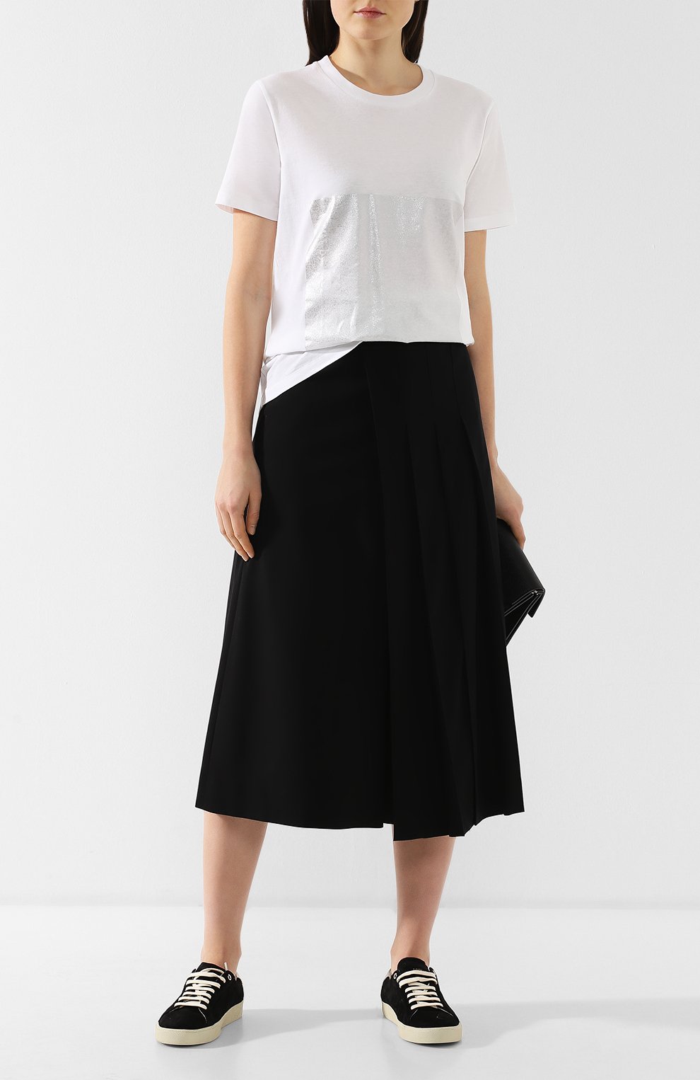 Хлопковая футболка YOHJI YAMAMOTO белого цвета по цене 15850 руб., арт. YZ-K73-049, фото 2 Хлопковая футболка YOHJI YAMAMOTO, арт. YZ-K73-049, фото 2