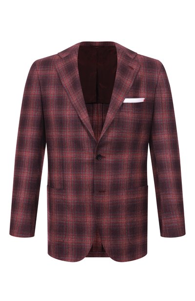 Мужской пиджак из шерсти и кашемира KITON, арт. UG81K0144G18