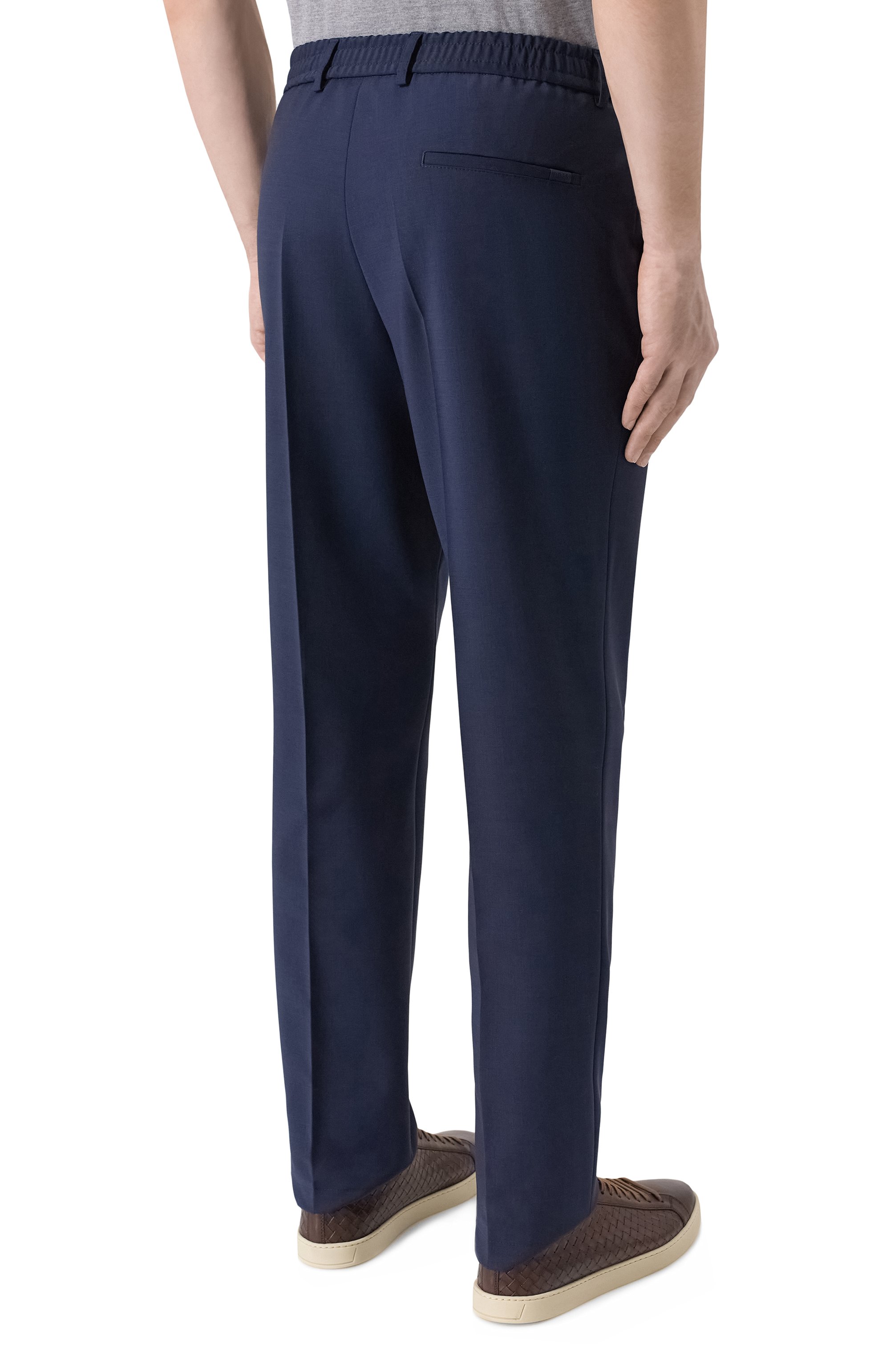 Брюки BOSS темно-синего цвета по цене 29950 руб., арт. 50556758, фото 4 Брюки BOSS, арт. 50556758, фото 4