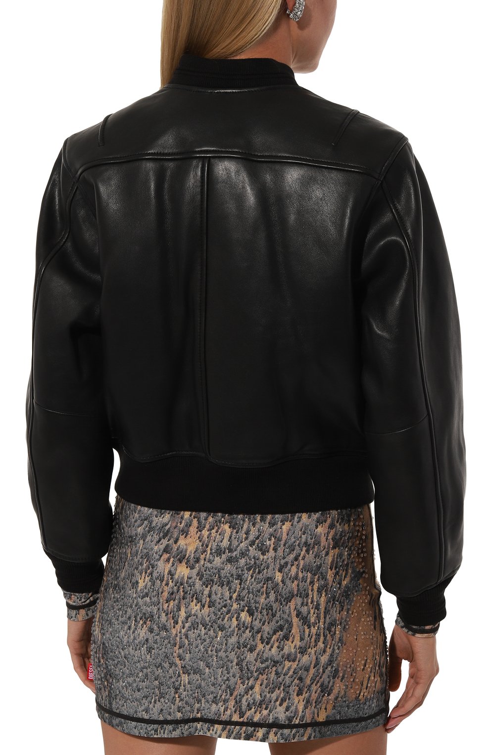 Кожаный бомбер DIESEL, арт. A14564/0HJAC, фото 4