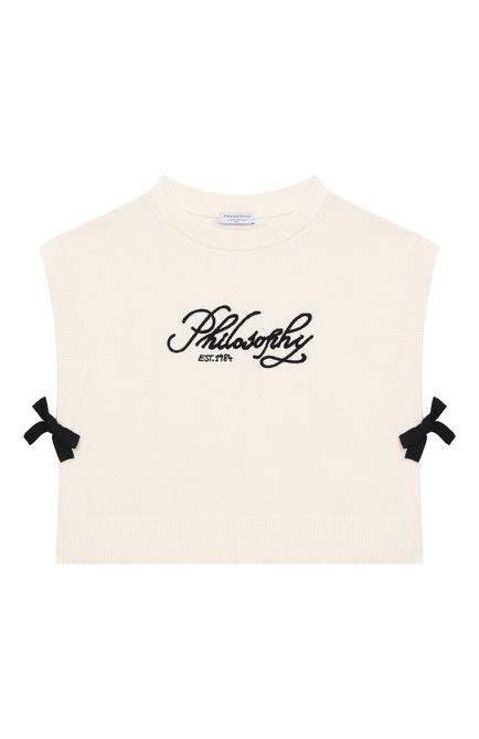 Хлопковый жилет PHILOSOPHY DI LORENZO SERAFINI KIDS, арт. I9E308/5045/4-10