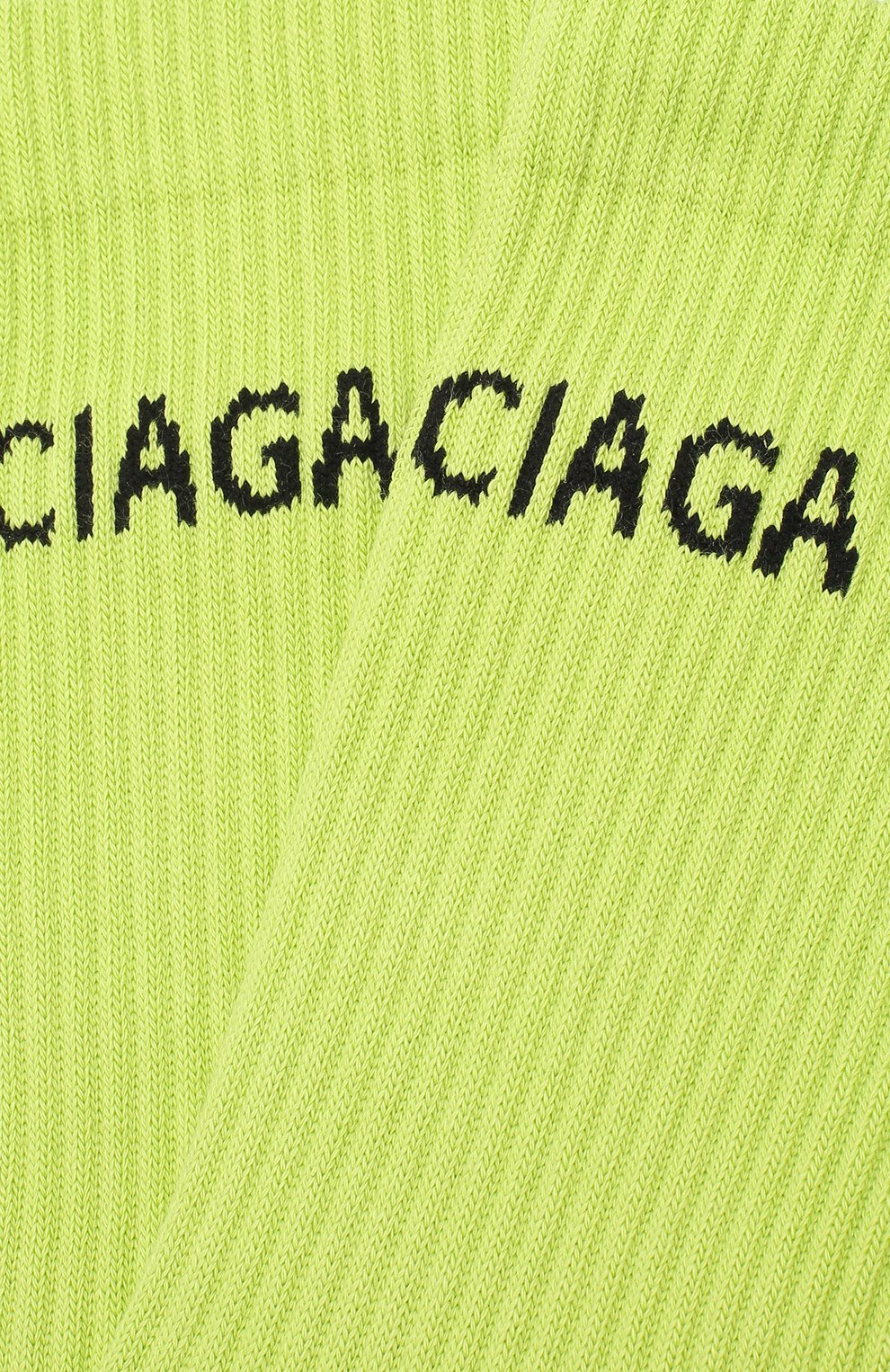 Хлопковые носки BALENCIAGA зеленого цвета по цене 11200 руб., арт. 540615/372B4, фото 2 Хлопковые носки BALENCIAGA, арт. 540615/372B4, фото 2