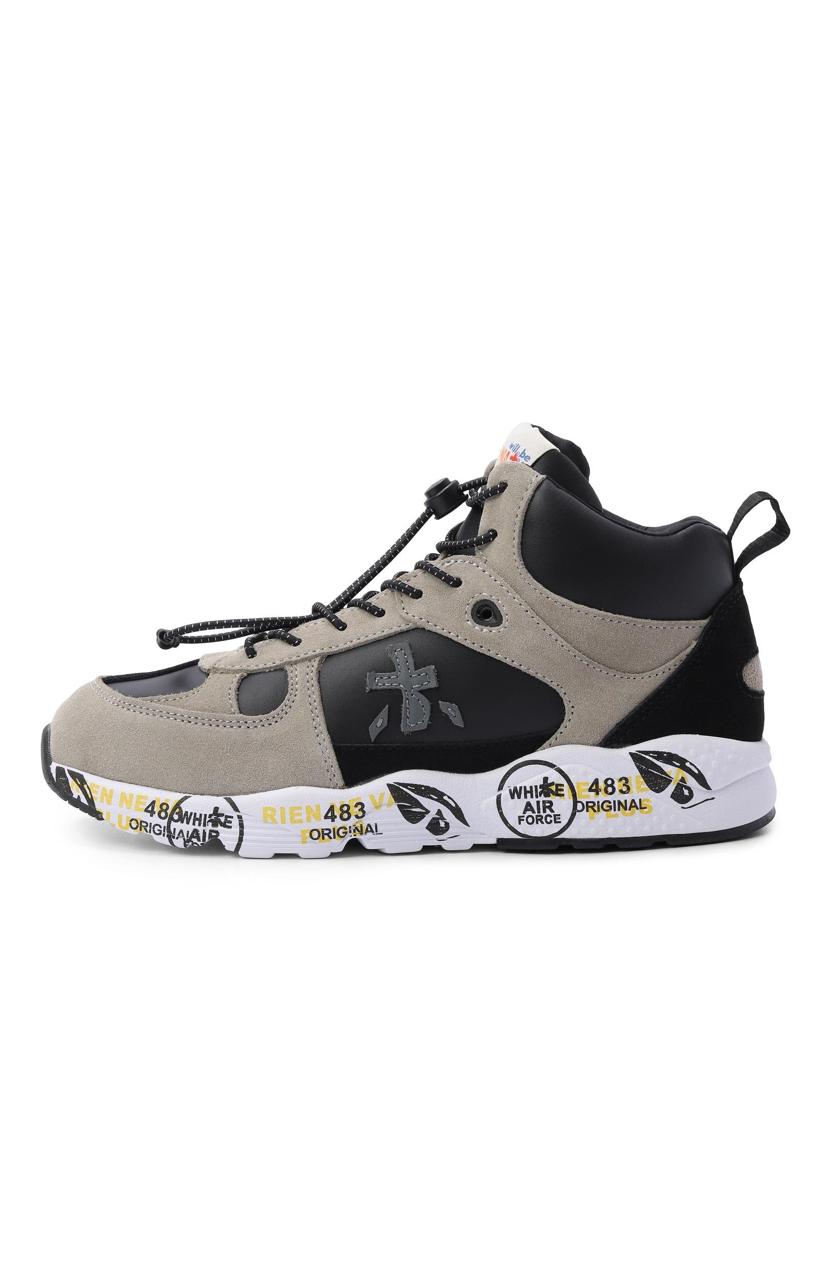Кожаные кроссовки robin PREMIATA WILL BE черного цвета по цене 17350 руб., арт. 24292047/R0BIN HI/27-35, фото 2 Кожаные кроссовки robin PREMIATA WILL BE, арт. 24292047/R0BIN HI/27-35, фото 2