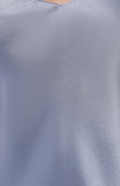 Шелковая сорочка LUNA DI SETA голубого цвета по цене 25140 руб., арт. VLST08008, фото 5 Шелковая сорочка LUNA DI SETA, арт. VLST08008, фото 5