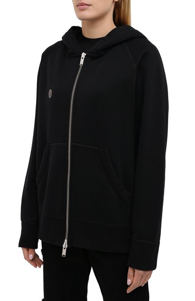 Хлопковая толстовка TOSKVA черного цвета по цене 19600 руб., арт. ZIP hoodie-HZ.U.001-W21-F5-900-100, фото 3 Хлопковая толстовка TOSKVA, арт. ZIP hoodie-HZ.U.001-W21-F5-900-100, фото 3