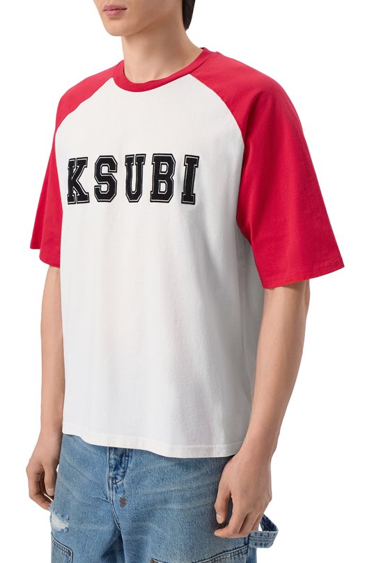 Хлопковая футболка Ksubi MPS26TE009 Красный  MPS26TE009 Фото 3