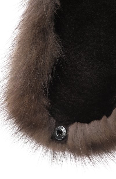 Меховая шапка-ушанка из норки и соболя VICTORIA KUSENKOVA, арт. 330213504158, фото 3