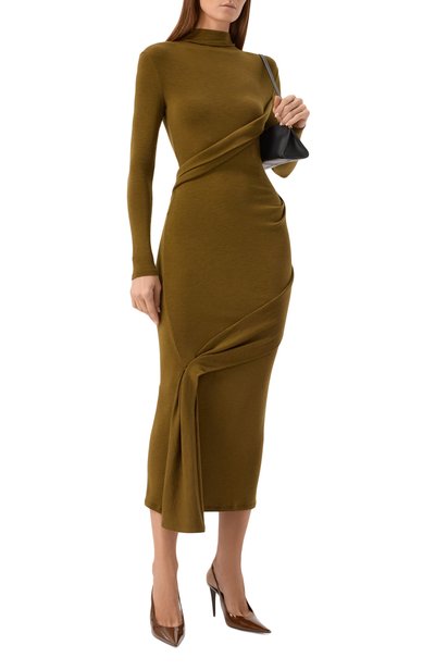 Шерстяное платье MUGLER, арт. 26F1R018721038, фото 2