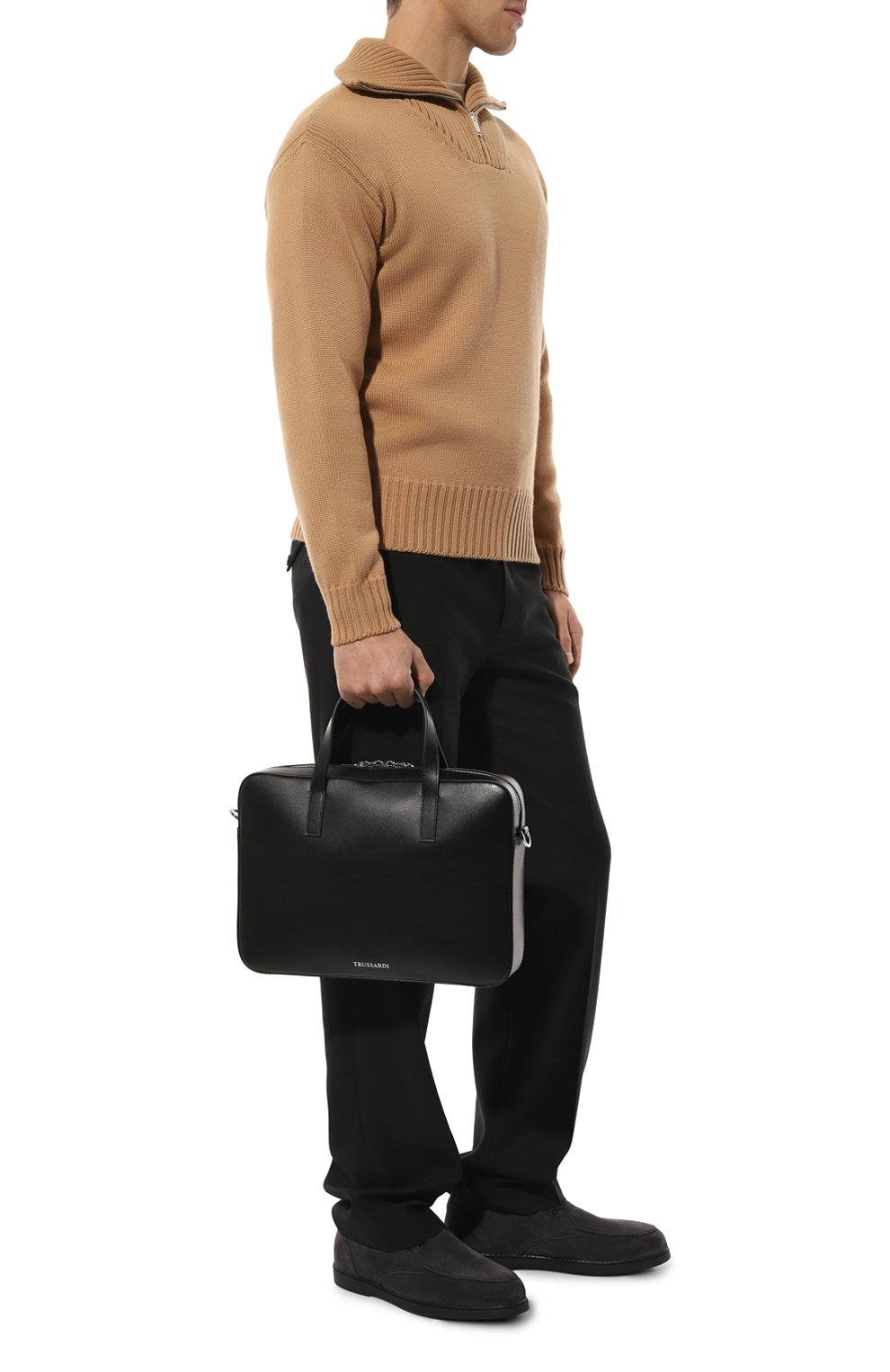 Кожаная сумка для ноутбука TRUSSARDI, арт. 71B00401-2P000319, фото 7