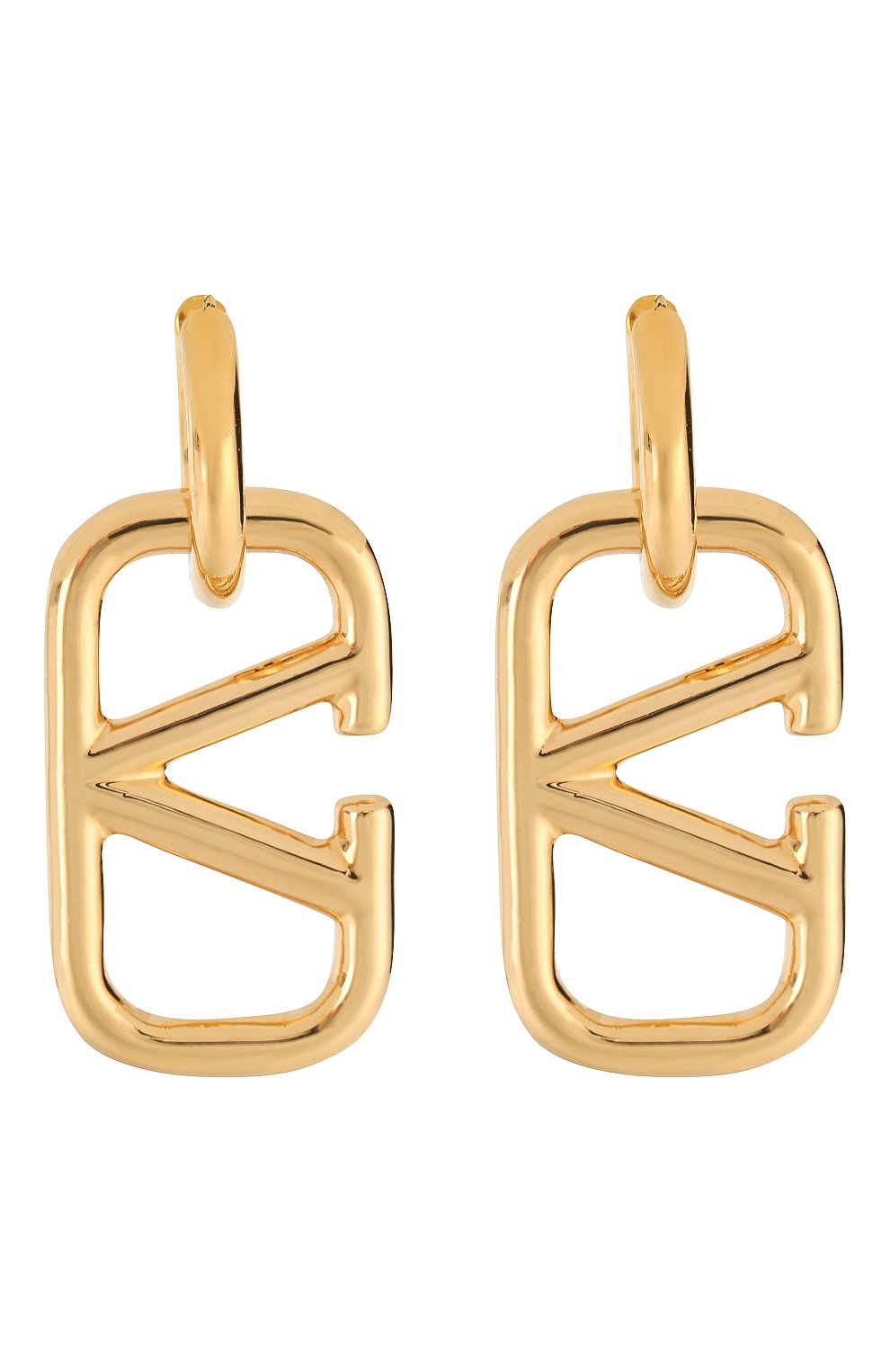 Серьги vlogo VALENTINO золотого цвета по цене 48500 руб., арт. SW2J0C79/MET, фото 1 Серьги vlogo VALENTINO, арт. SW2J0C79/MET, фото 1