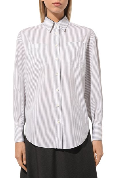 Рубашка из хлопка и шелка BRUNELLO CUCINELLI, арт. MA784MK916, фото 3