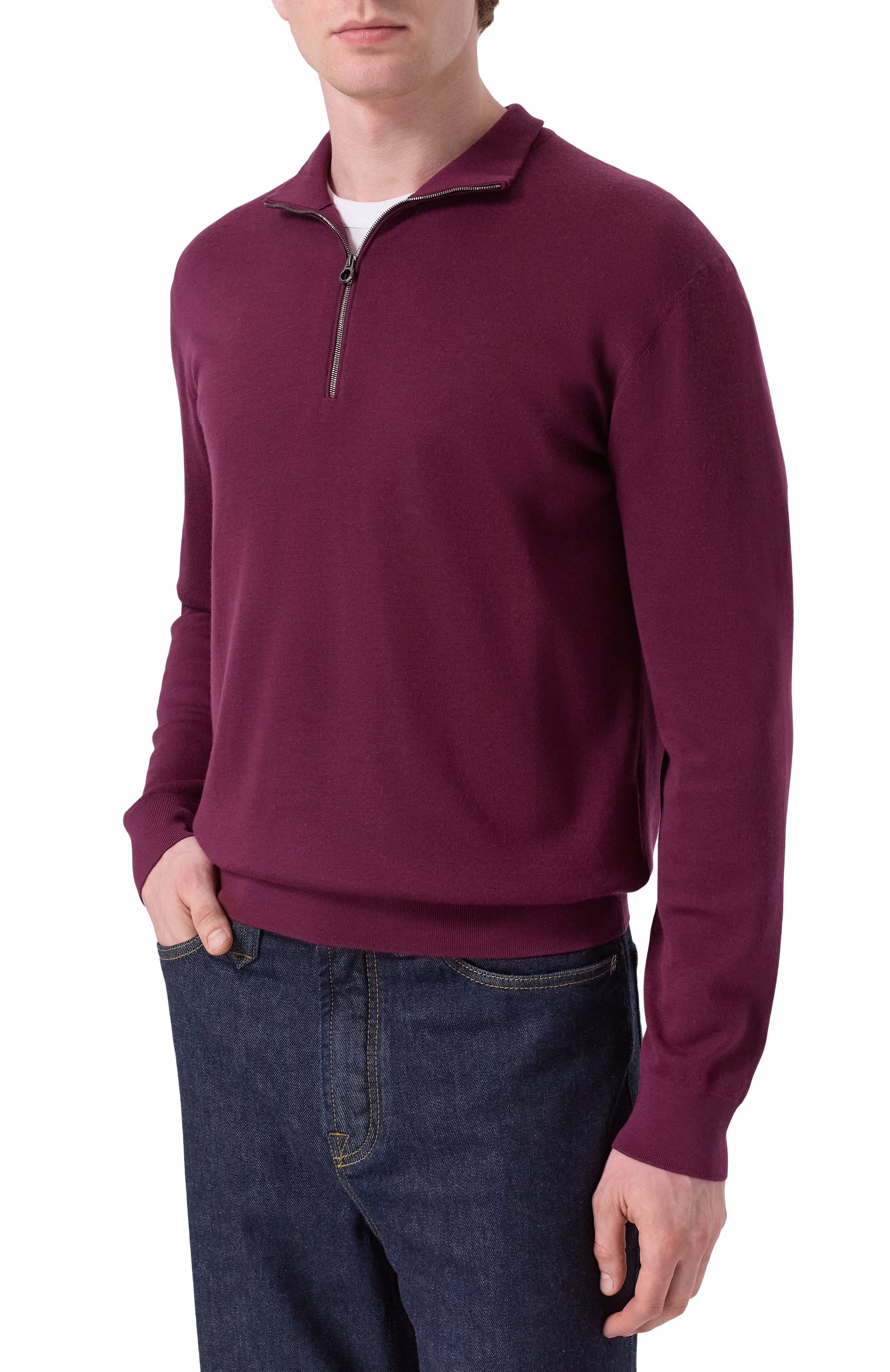 Кашемировый джемпер STEFANO RICCI бордового цвета по цене 321000 руб., арт. W505003L24/W25303, фото 3 Кашемировый джемпер STEFANO RICCI, арт. W505003L24/W25303, фото 3