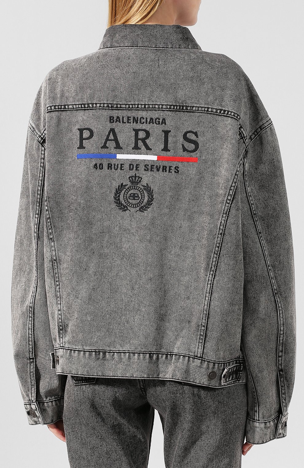 Джинсовая куртка BALENCIAGA, арт. 594387/TGW01, фото 4