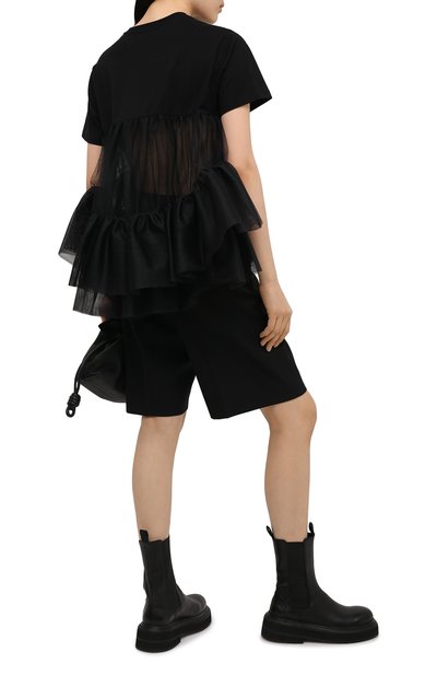 Хлопковая футболка ALEXANDER MCQUEEN черного цвета по цене 56550 руб., арт. 654009/QLAAA, фото 2 Хлопковая футболка ALEXANDER MCQUEEN, арт. 654009/QLAAA, фото 2