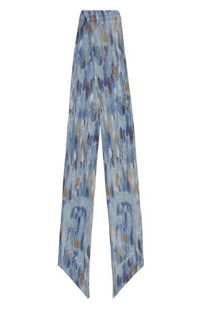 Шелковый шарф-твилли FURLA голубого цвета по цене 8500 руб., арт. WT00022, фото 4 Шелковый шарф-твилли FURLA, арт. WT00022, фото 4