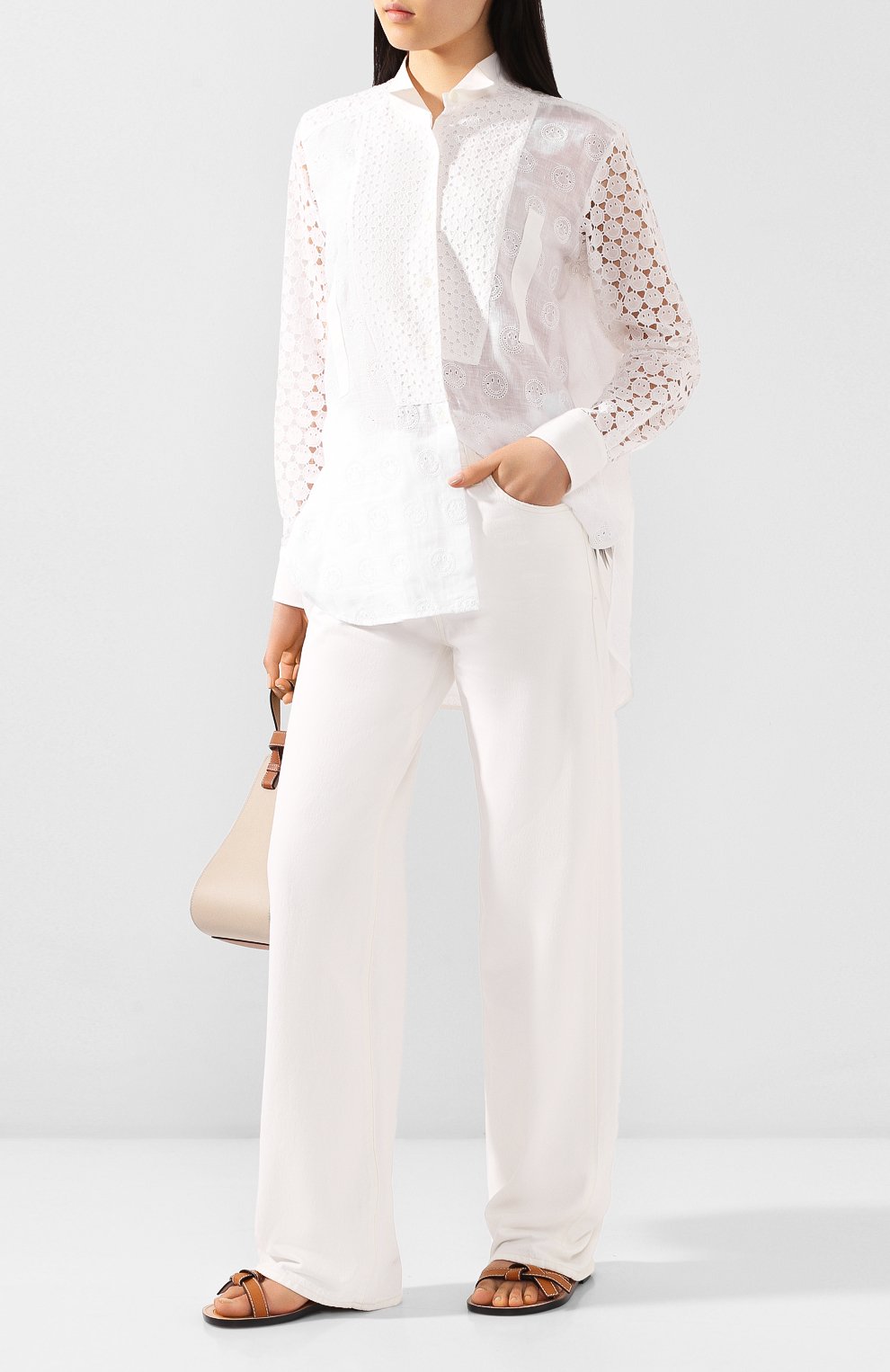 Хлопковая рубашка loewe x paula's ibiza LOEWE белого цвета по цене 118500 руб., арт. S616337X09, фото 2 Хлопковая рубашка loewe x paula's ibiza LOEWE, арт. S616337X09, фото 2