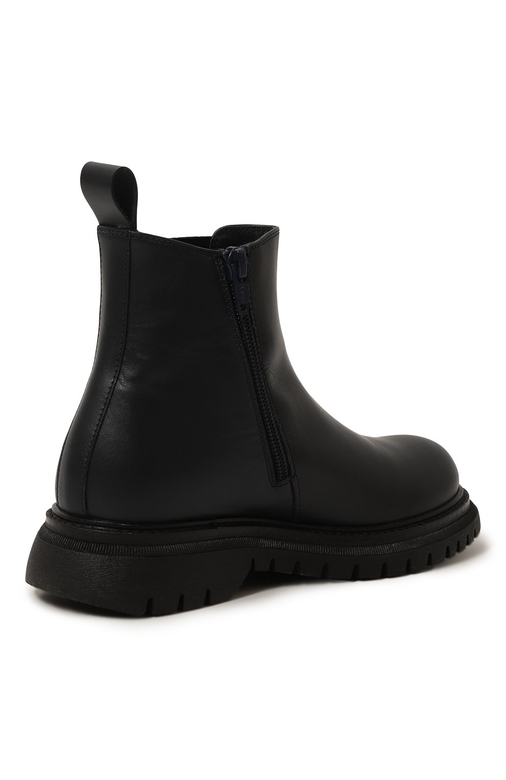 Кожаные челси MISSOURI темно-синего цвета по цене 22350 руб., арт. 85980 C/31-34, фото 3 Кожаные челси MISSOURI, арт. 85980 C/31-34, фото 3