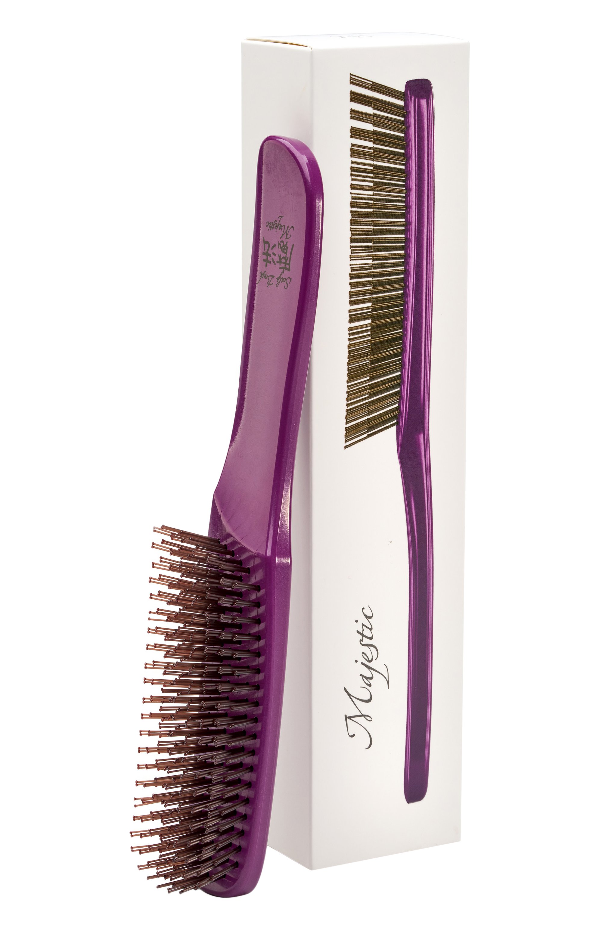 Расческа scalp brush 568 зубцов, оттенок фиолетовый жемчуг MAJESTIC цвета по цене 23700 руб., арт. 4673748653034, фото 1 Расческа scalp brush 568 зубцов, оттенок фиолетовый жемчуг MAJESTIC, арт. 4673748653034, фото 1