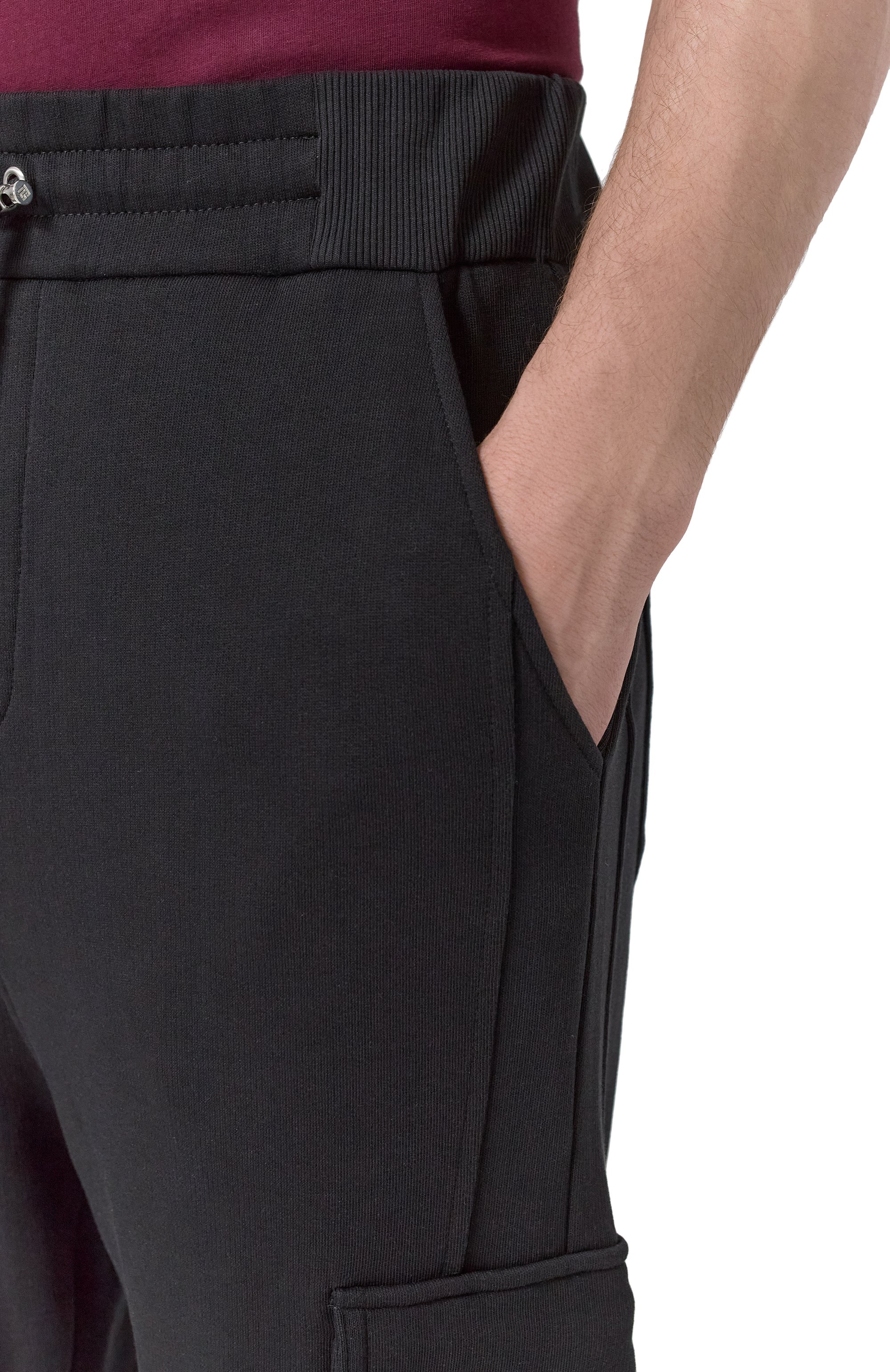 Хлопковые джоггеры BALMAIN, арт. DH10B295/BC64, фото 5