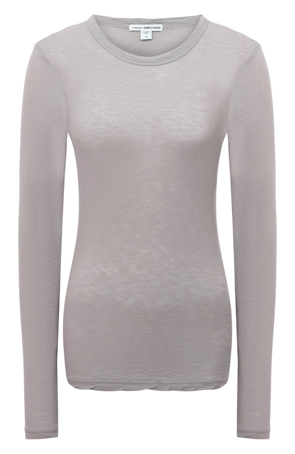 Хлопковый лонгслив JAMES PERSE, арт. WUA3361/FOG, фото 1