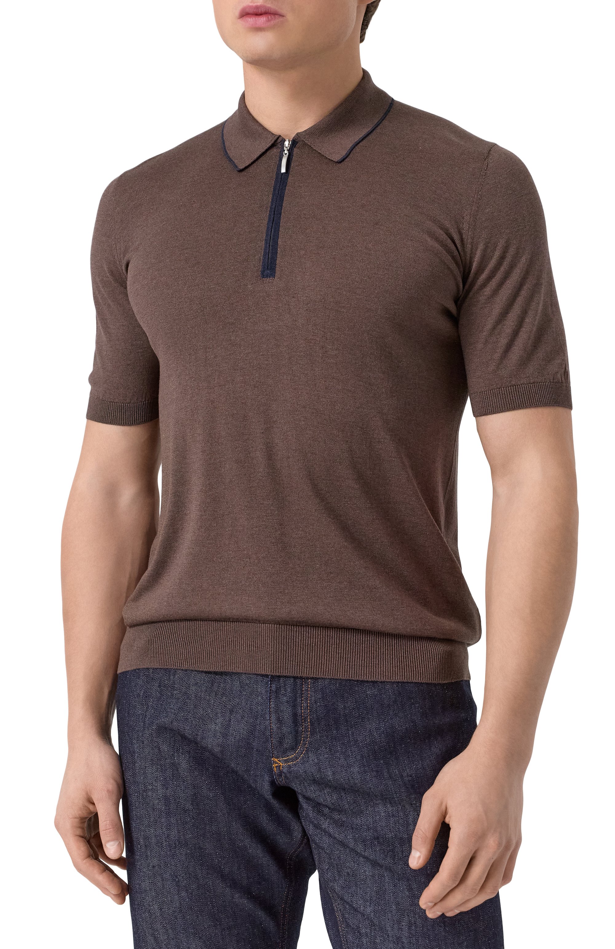 Шелковое поло GRAN SASSO, арт. 43166/23506, фото 3