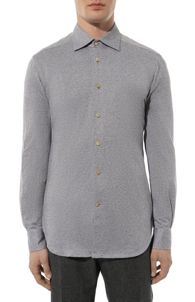 Хлопковая рубашка KITON, арт. UCIH07018, фото 3