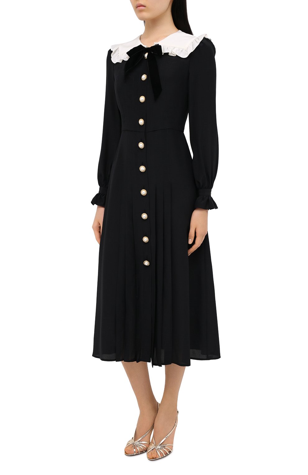 Шелковое платье ALESSANDRA RICH, арт. FAB2207-F3057, фото 3