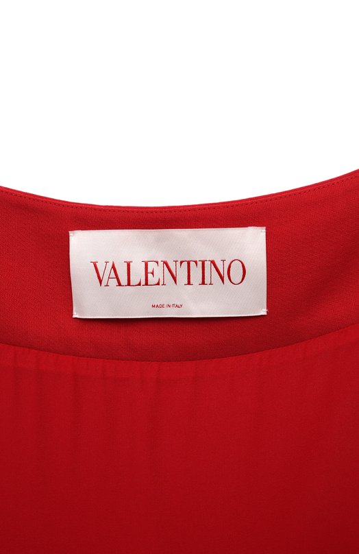 Платье из шерсти и шелка Valentino 3B3VA4Y51CF Красный  3B3VA4Y51CF Фото 6