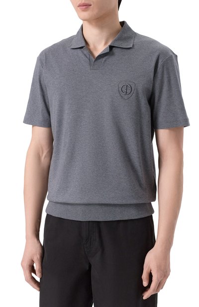 Хлопковое поло GIORGIO ARMANI, арт. GM003445/TE20542, фото 3