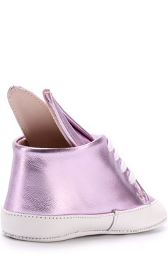 Пинетки из металлизированной кожи с декором на шнуровке MINNA PARIKKA MINI, арт. BABYBUNNY/27, фото 3