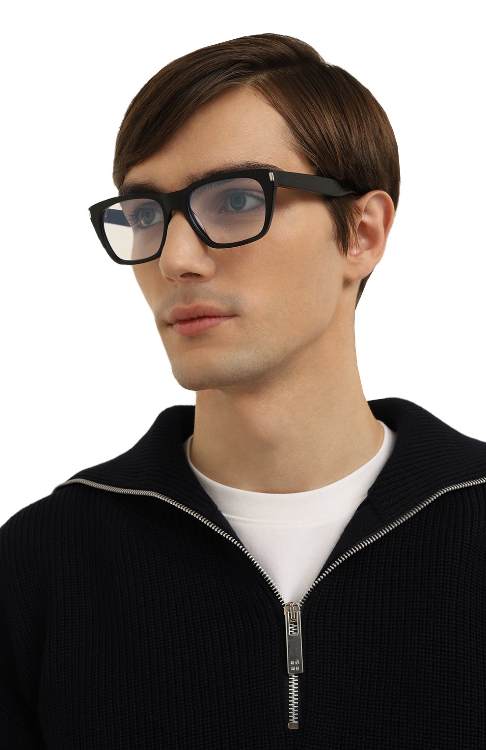 Оправа SAINT LAURENT черного цвета по цене 37100 руб., арт. SL 598 0PT 001, фото 3 Оправа SAINT LAURENT, арт. SL 598 0PT 001, фото 3