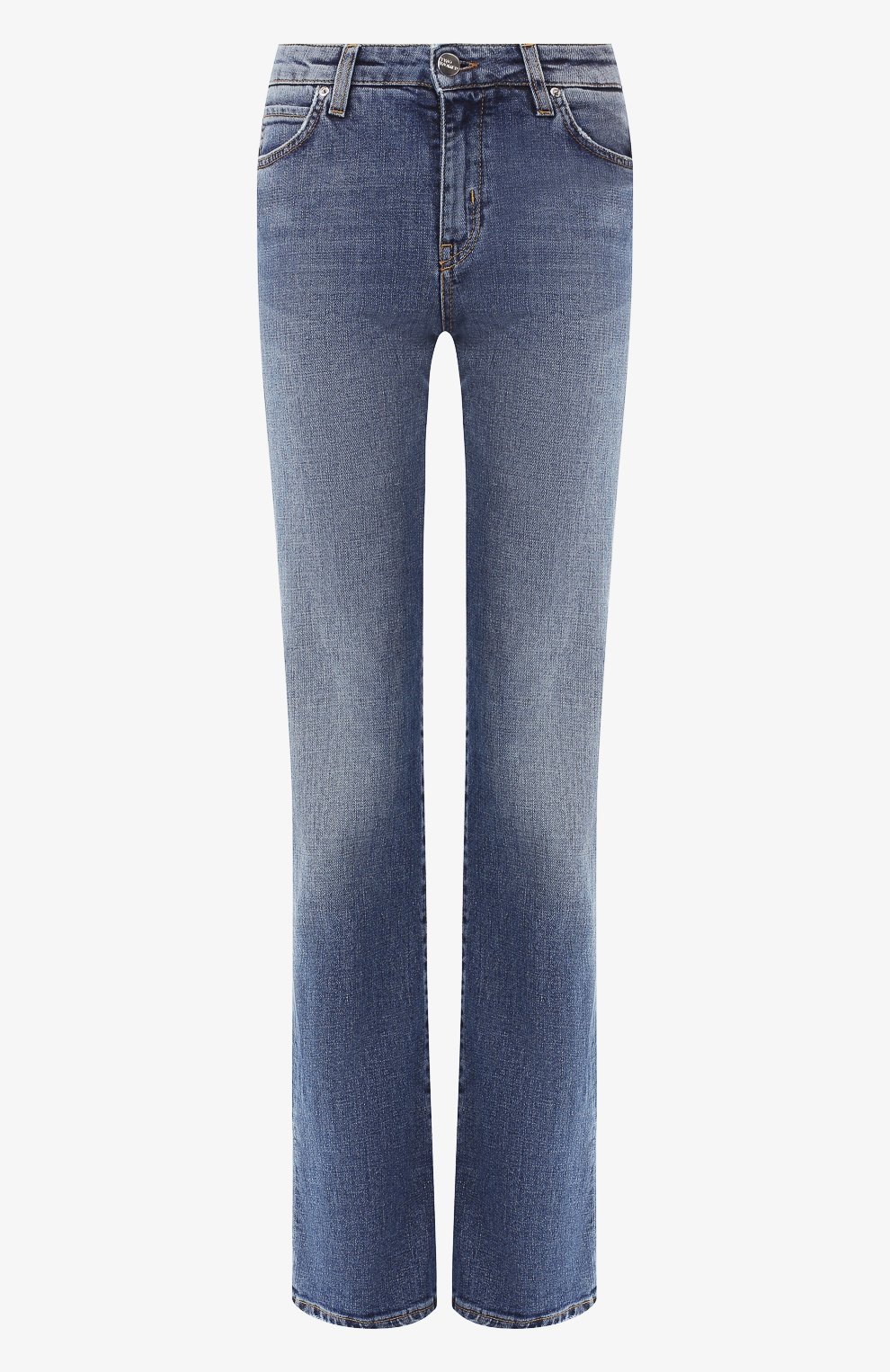 Расклешенные джинсы TWO WOMEN IN THE WORLD синего цвета по цене 22600 руб., арт. VIVIANA/UVYJ6, фото 1 Расклешенные джинсы TWO WOMEN IN THE WORLD, арт. VIVIANA/UVYJ6, фото 1