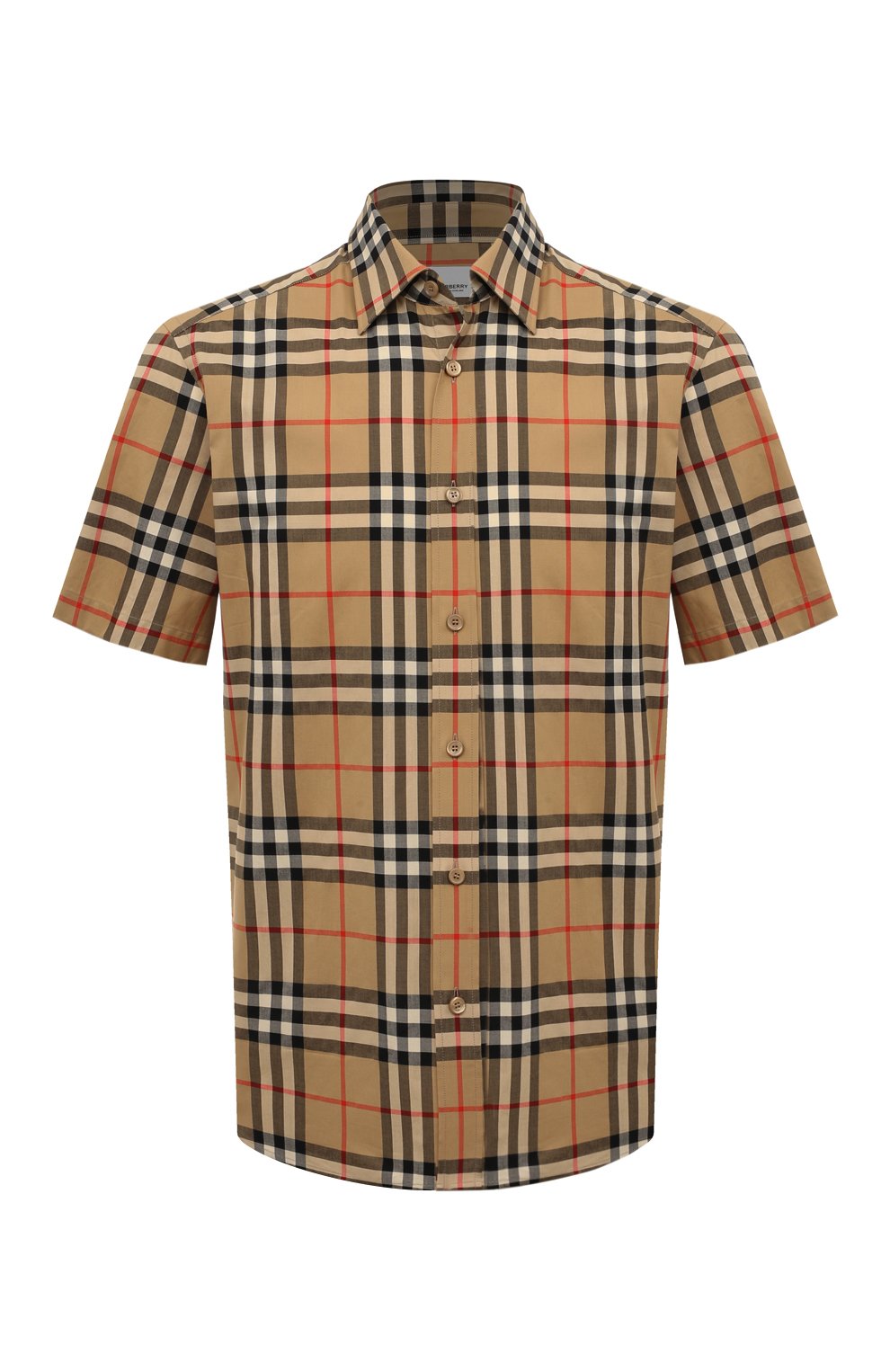 Хлопковая рубашка BURBERRY бежевого цвета по цене 61550 руб., арт. 8079587/146513, фото 1 Хлопковая рубашка BURBERRY, арт. 8079587/146513, фото 1