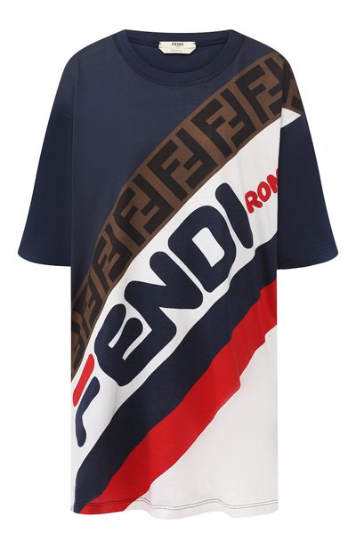 Женская хлопковая футболка FENDI, арт. FAF100 A6JQ